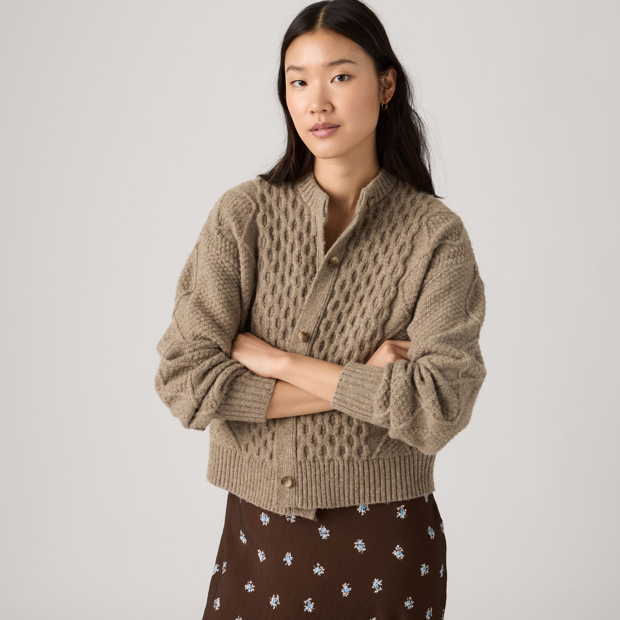 levi, Charlotte Crewneck Cardigan