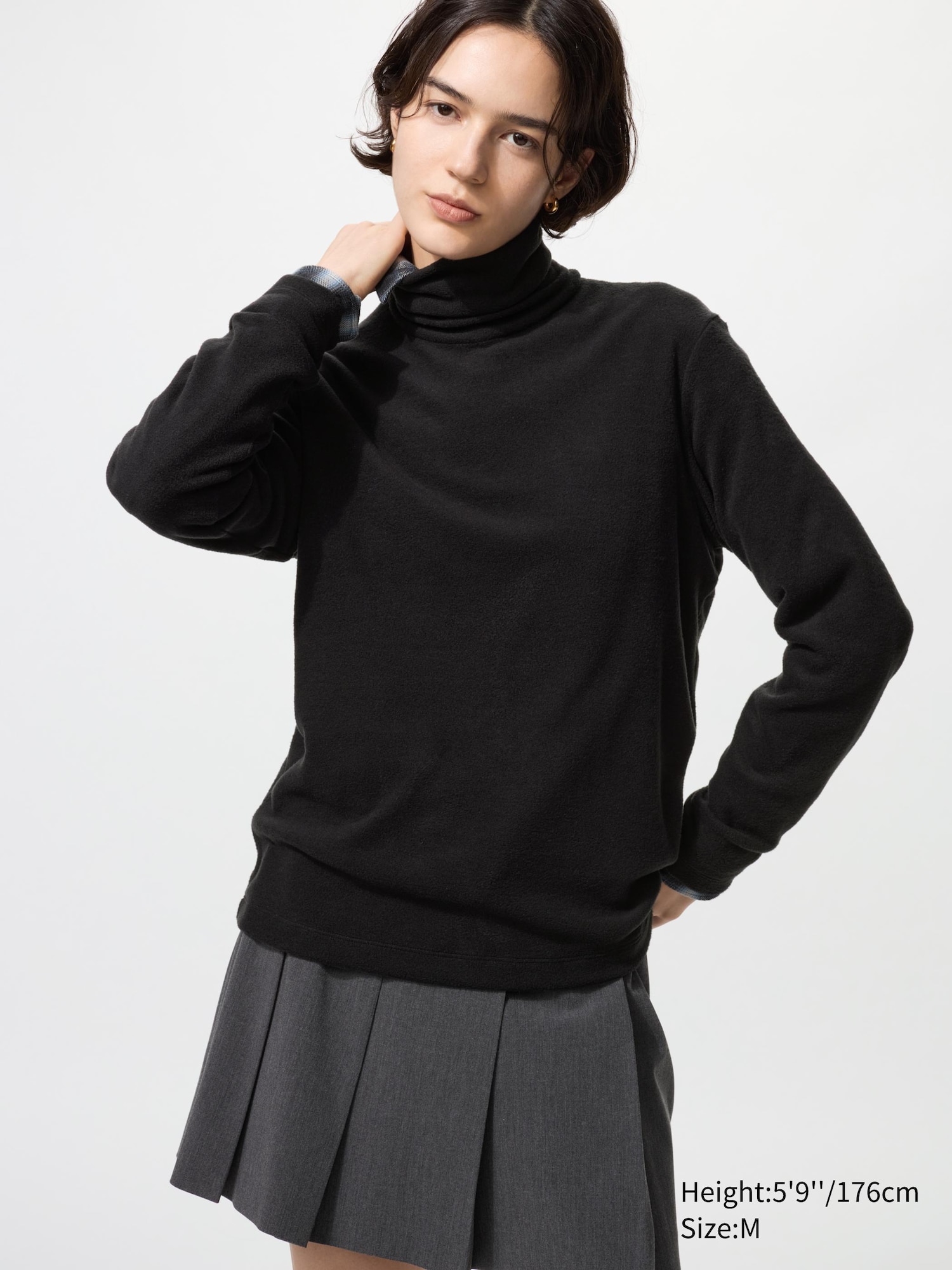 Heattech Fleece Turtleneck T-Shirt (long Sleeve)