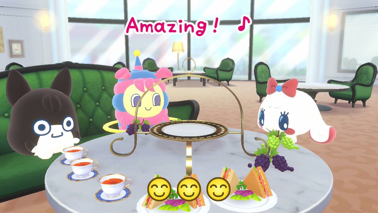 A minigame in Tamagotchi Plaza.
