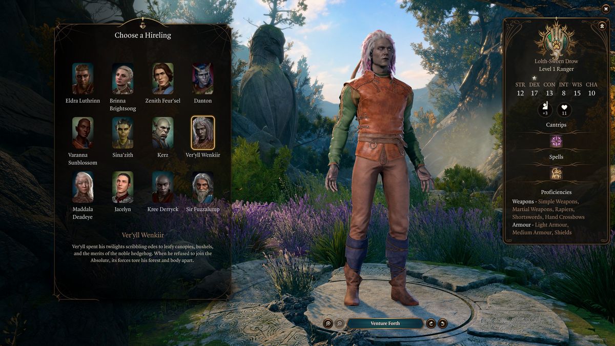 Baldur's Gate 3 hirelings