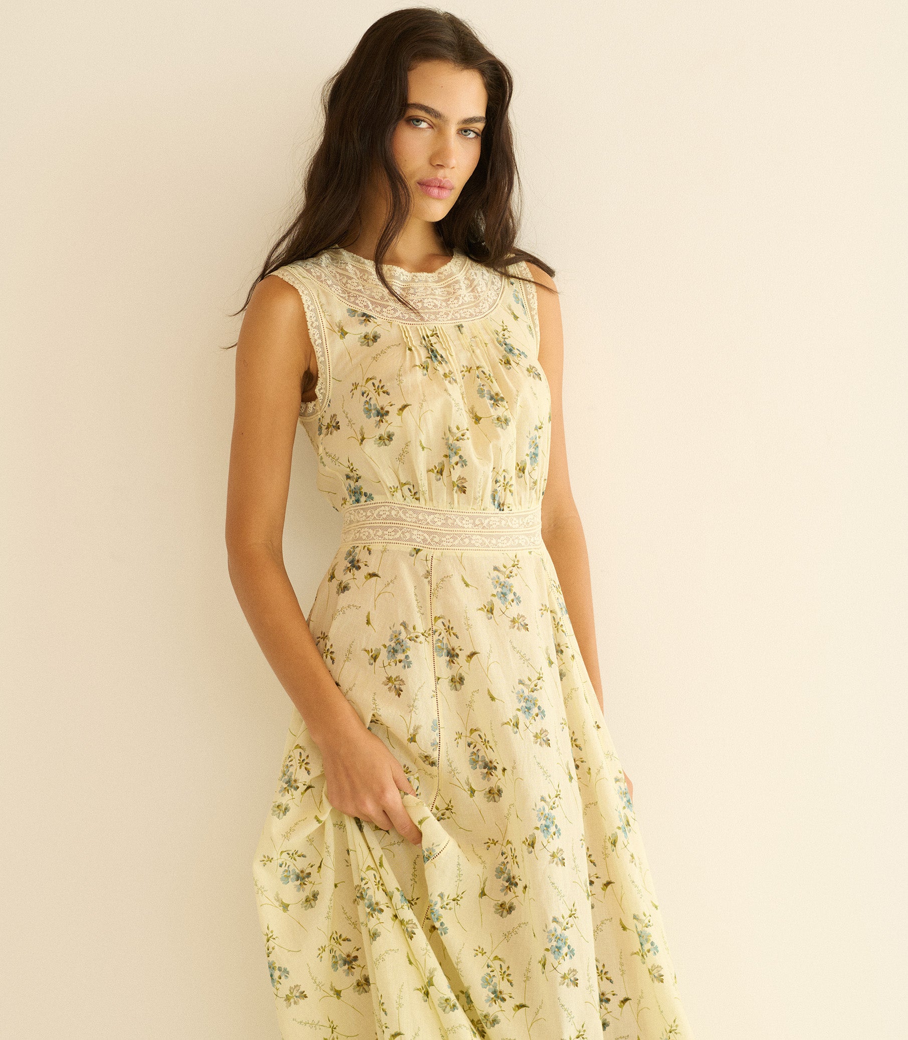 Liliane Dress -- Sunshine Prairie Rose