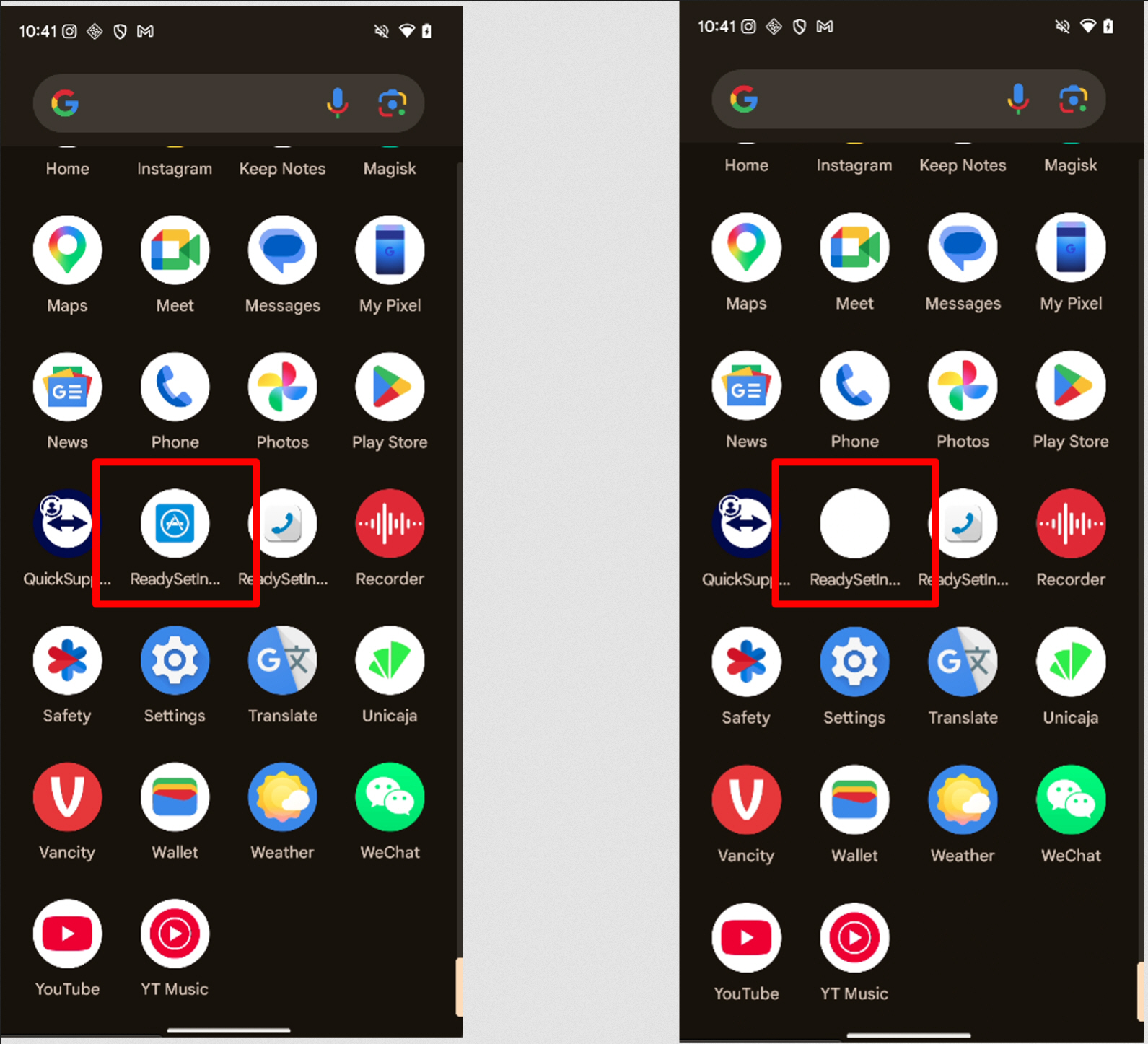 Disappearing trojans on Android