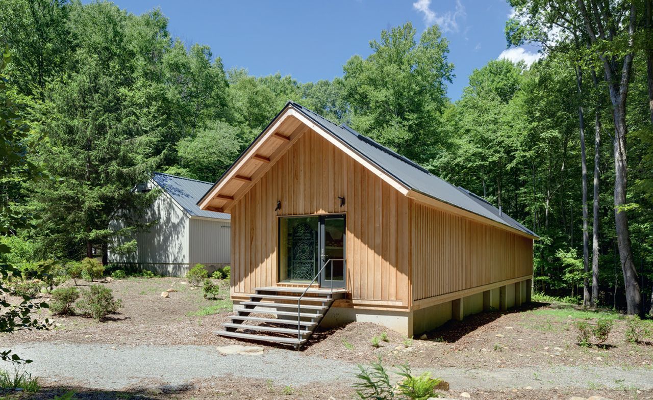 The new gallery added to the Albers Foundation&#039;s Connecticut site is set in a barn-like building.