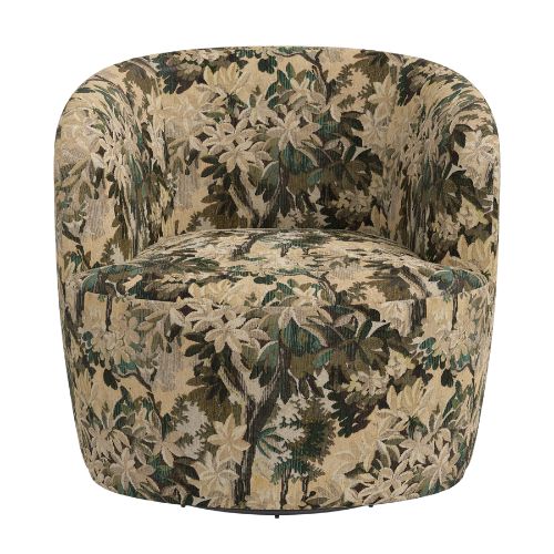 Rue Swivel Chair in Jade Tapestry