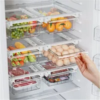 SNSLXH 2 Pack Refrigerator Drawer Organizer