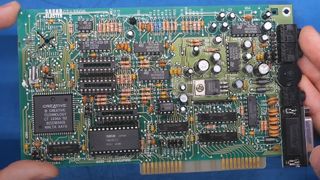 A Sound Blaster 2.0 sound card