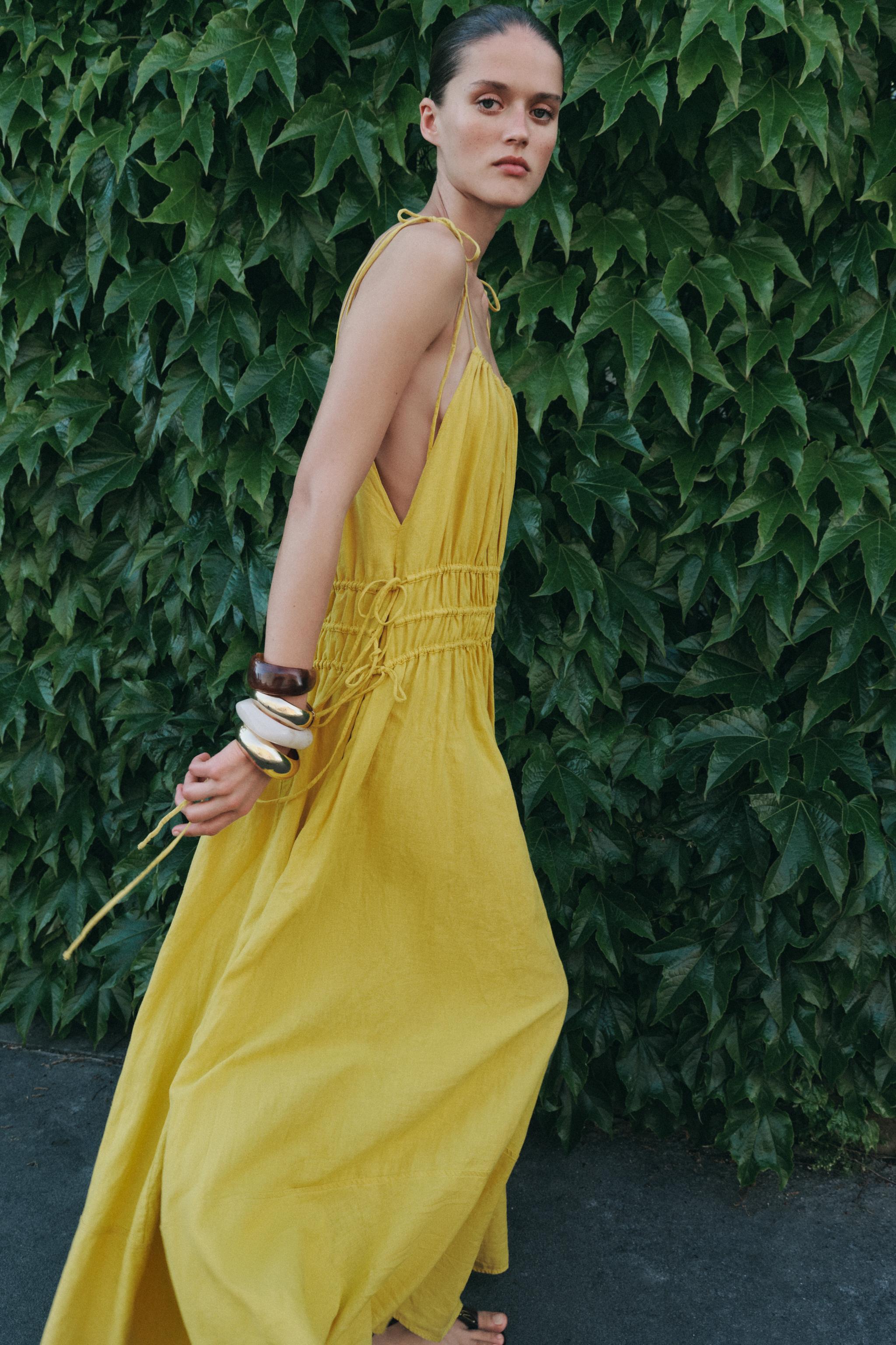 Zw Collection Linen Blend Dress