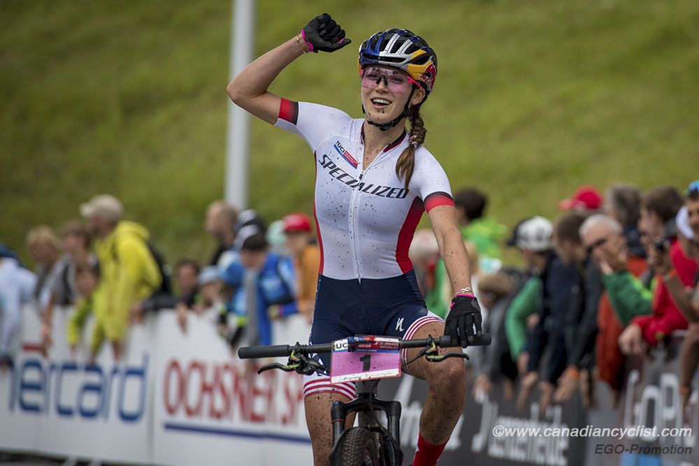 Kate Courtney (Specialized Racing) takes the solo win