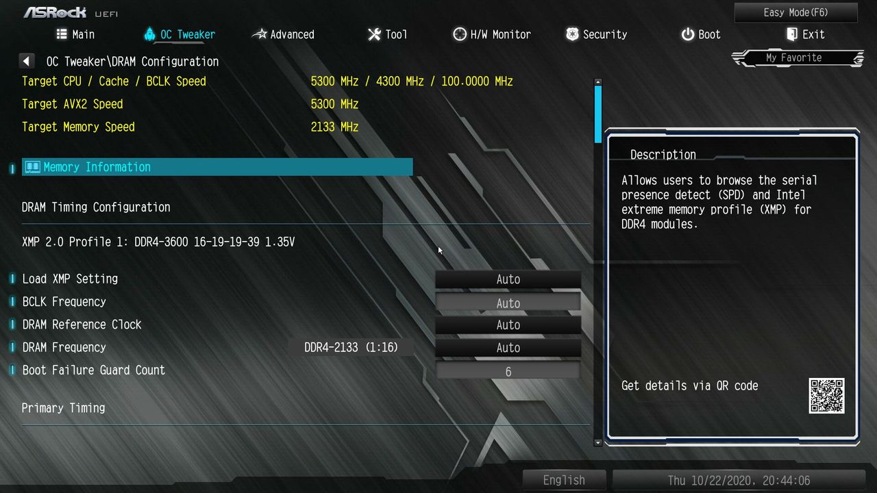 ASRock Z490M Pro4 BIOS