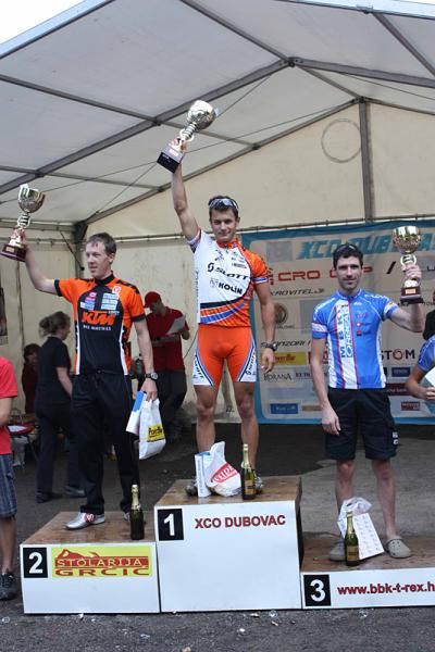 Elite men's podium