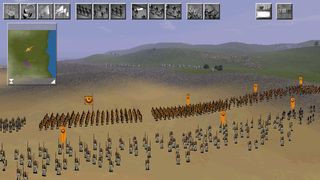 An RTS battle in Medieval: Total War