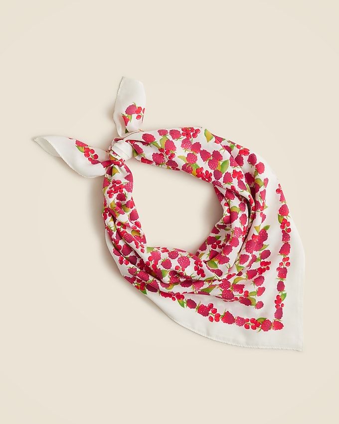 Oversized Printed Silk Bandana