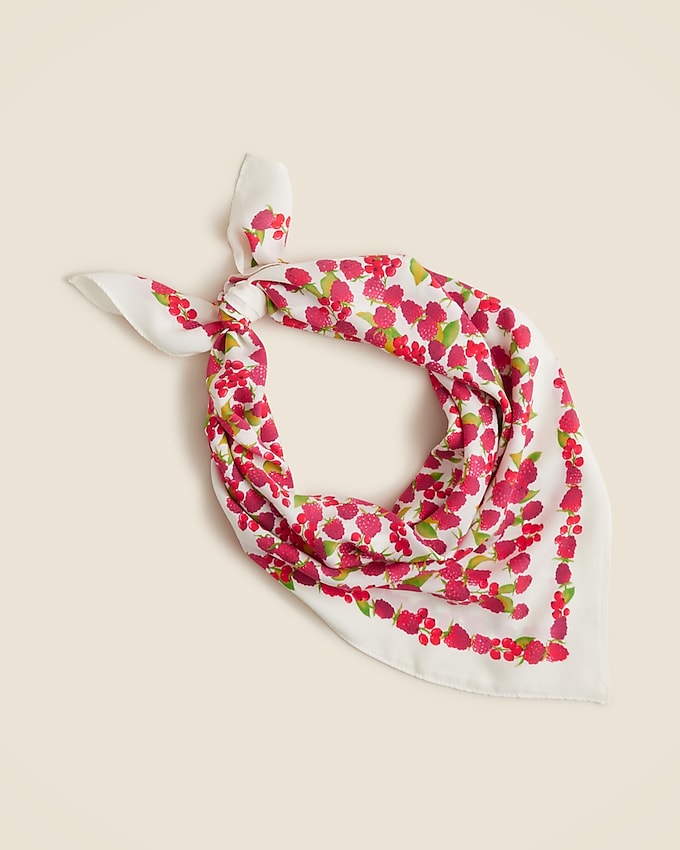Oversized Printed Silk Bandana