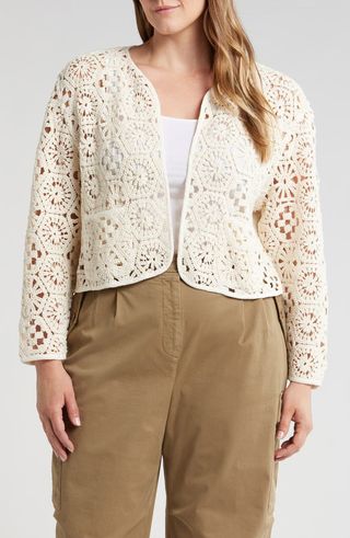 Cotton & Nylon Lace Jacket