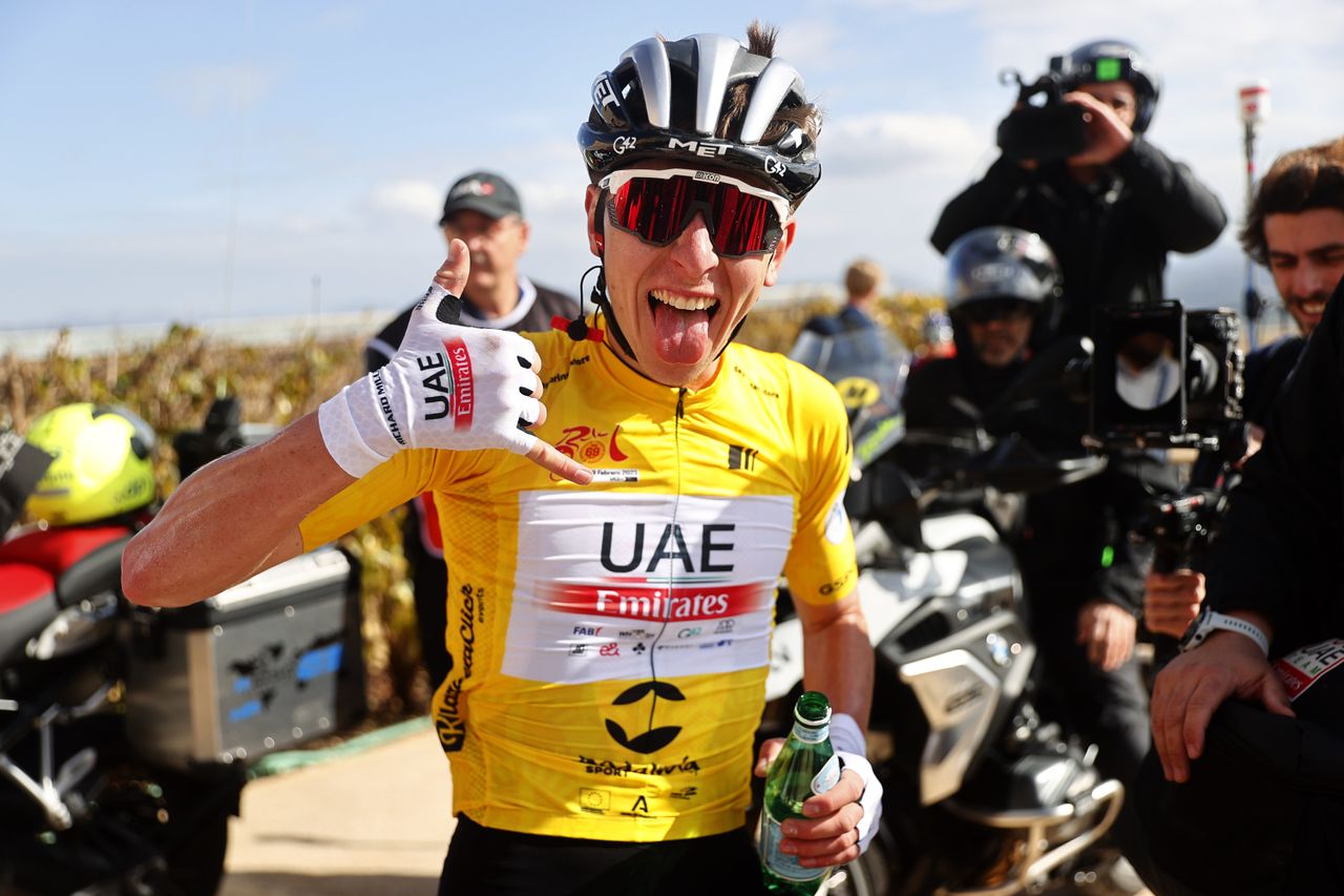 Tadej Pogacar seemed happy to win again