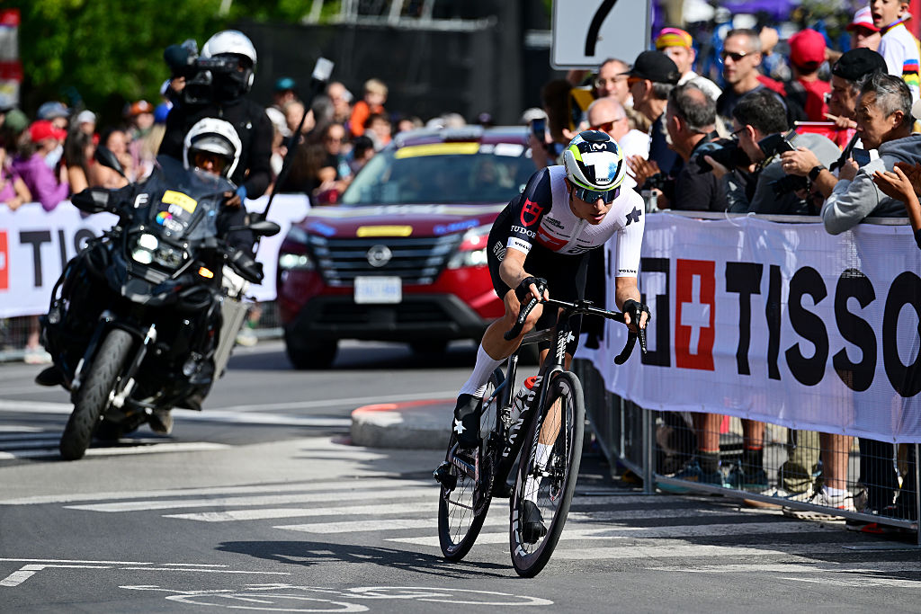 Marlen Reusser competes during the UCI Road World Championships Montreal 2026