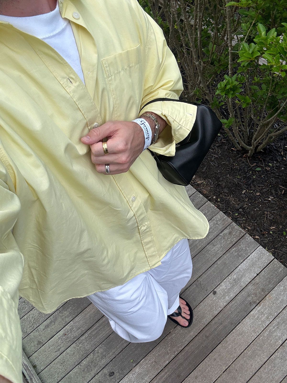 Bobby Schuessler wearing a Montauk outfit idea.