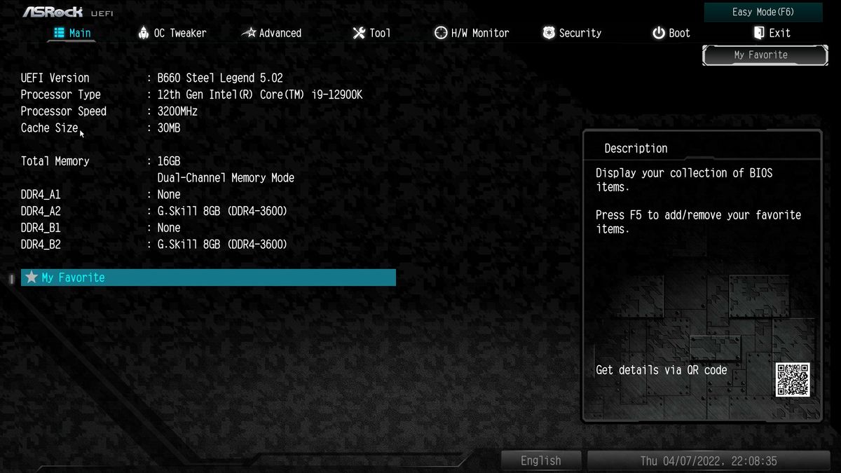 ASRock B660 Steel Legend