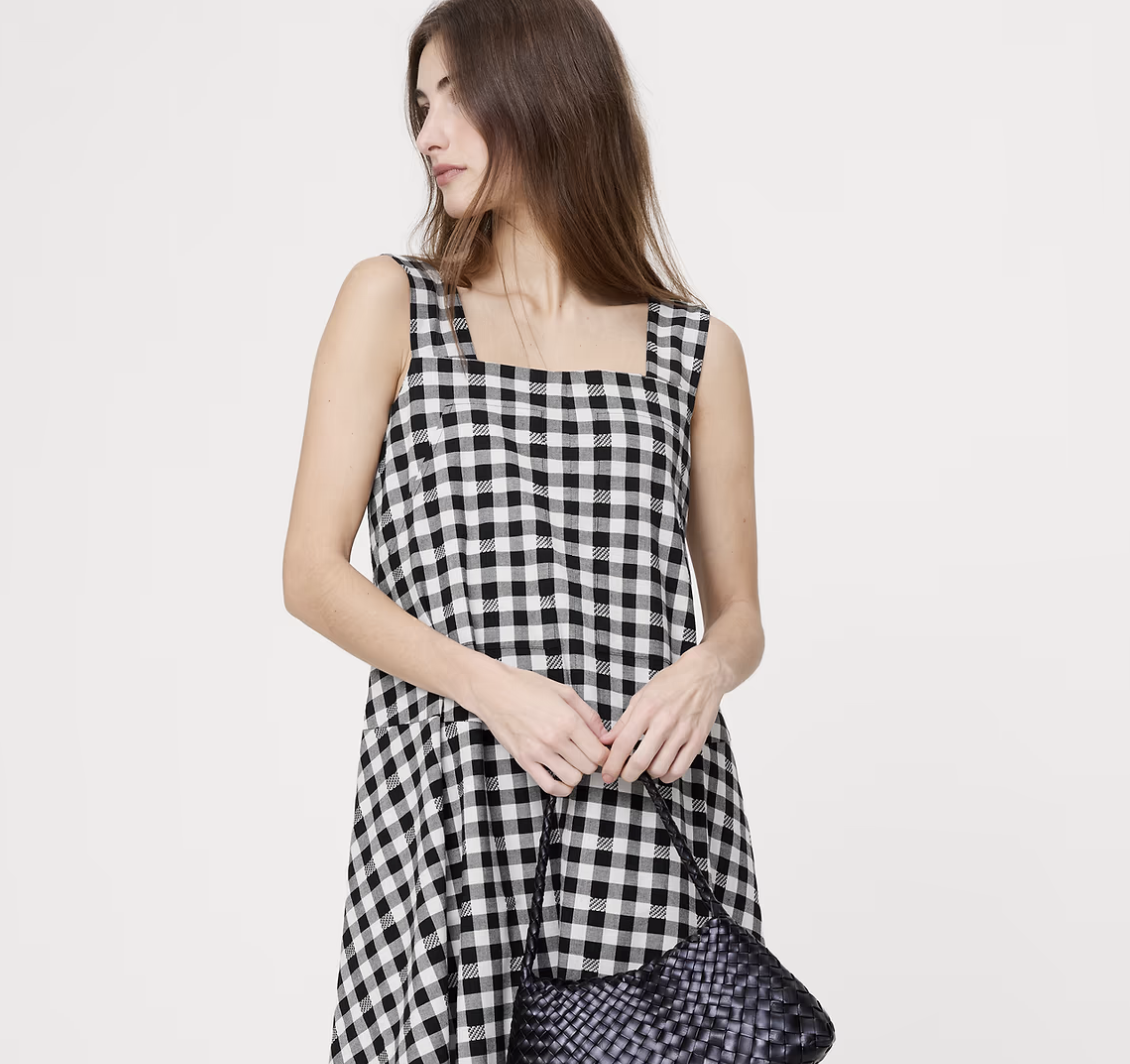 Banana Republic, Square-Neck Apron Maxi Dress