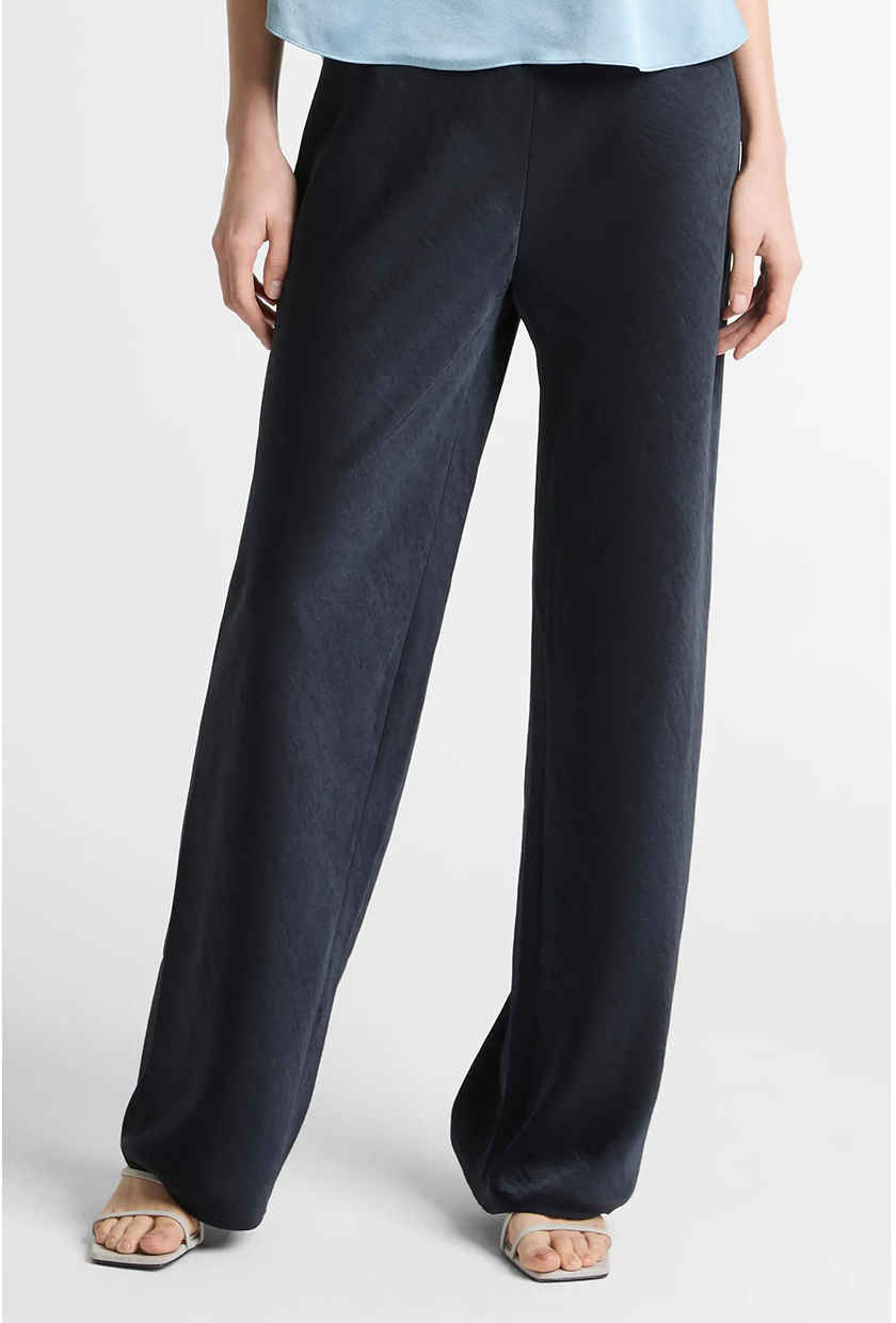 Colette High Waist Fluid Satin Bias Pants