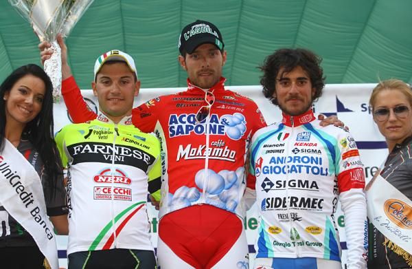 The stage 2 podium.