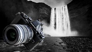 Icelandic waterfall and Olympus E-M5