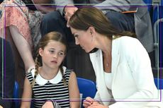 Princess Charlotte and Kate Middleton sat