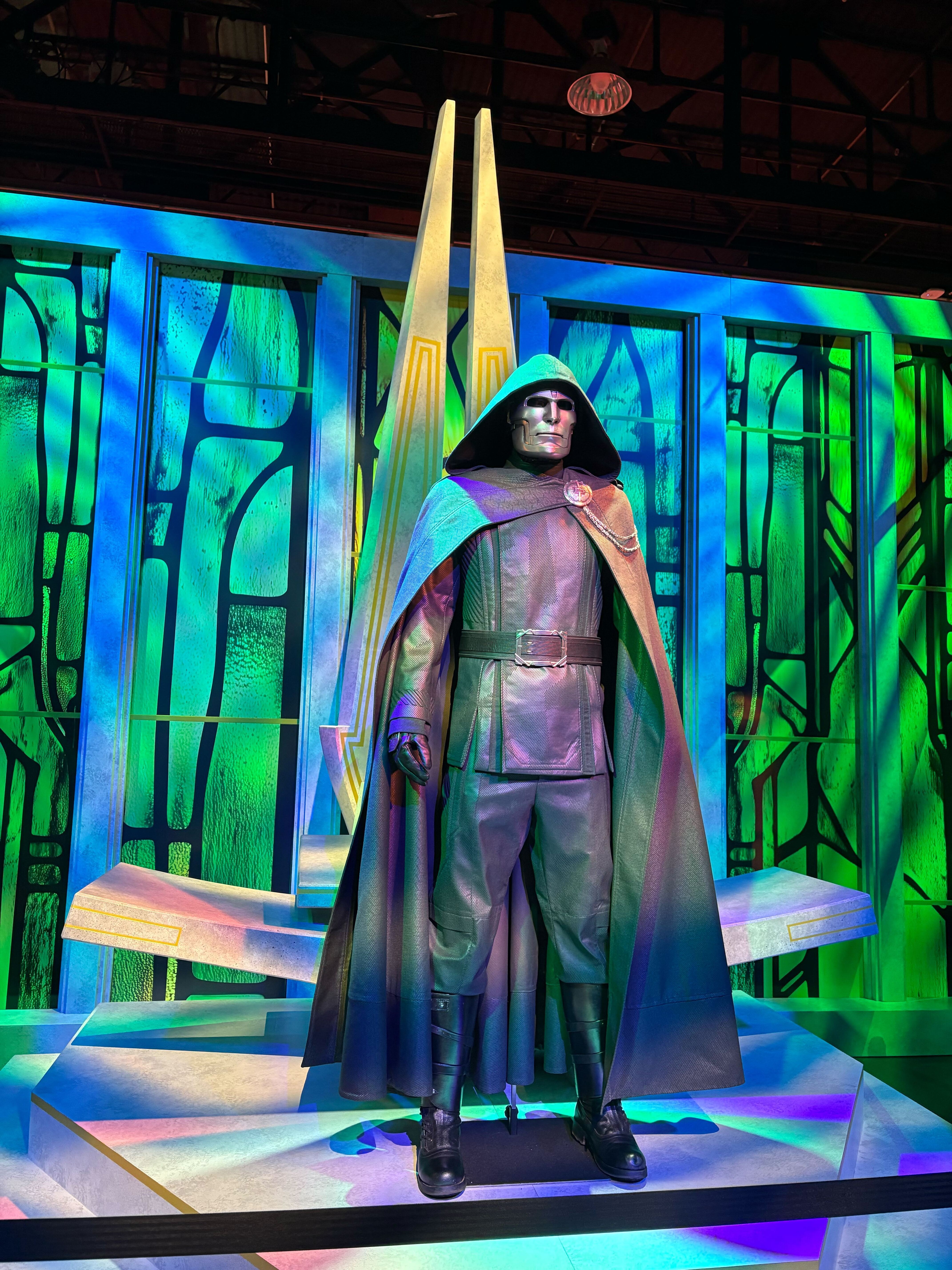 Doctor Doom costume on display at D23 2026