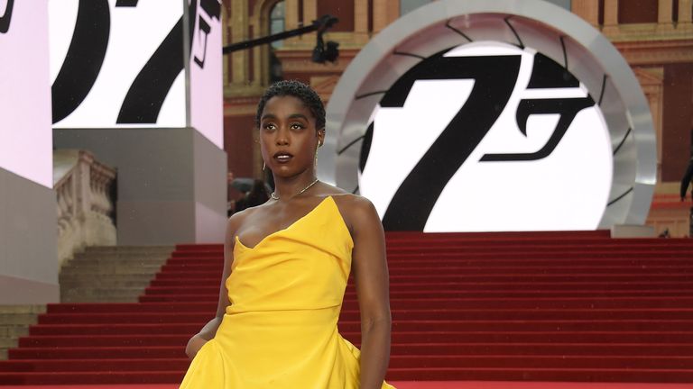 Lashana Lynch at London premier of No Time To Die