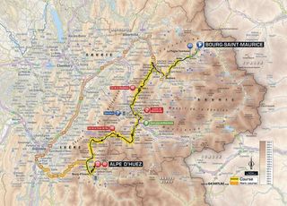 2018 Tour de France stage 12 map