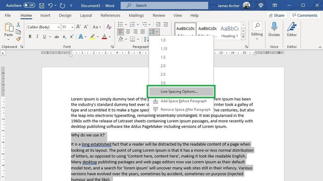 How to change line spacing in Word | Tom's Guide