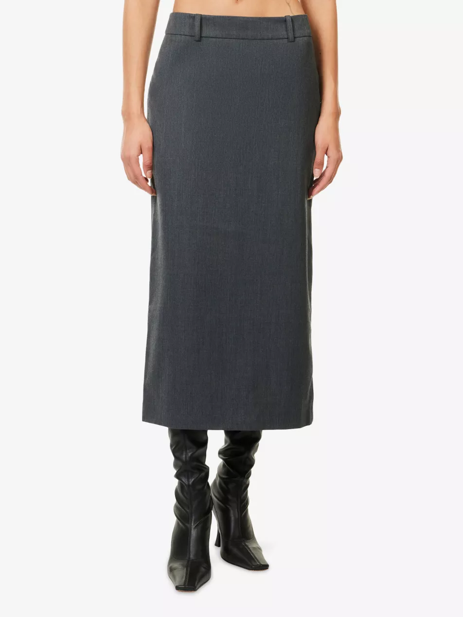 Alrose Pencil Woven Midi Skirt