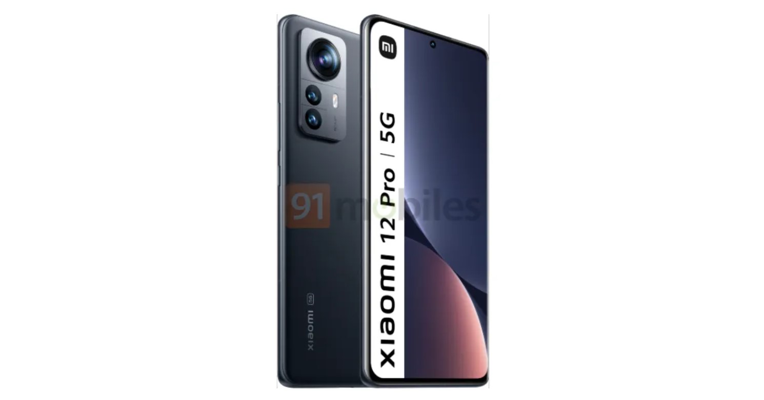 Xiaomi 12 renders