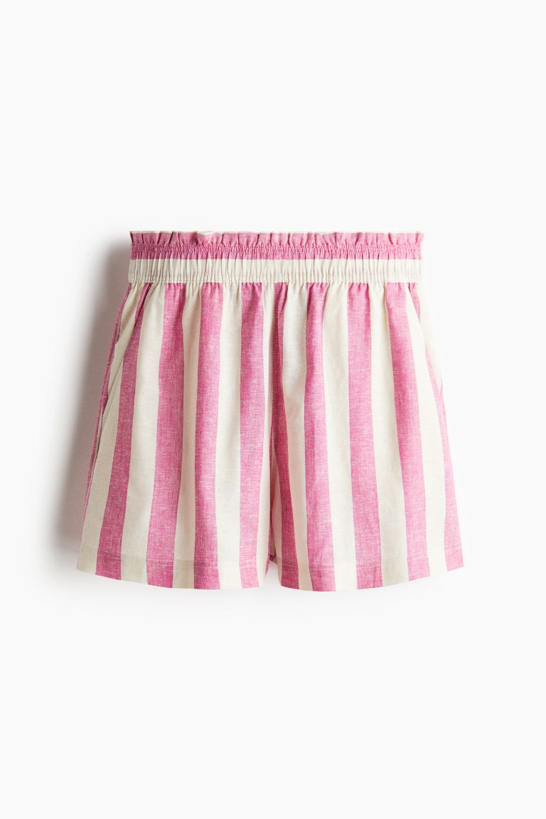 Linen-Blend Shorts