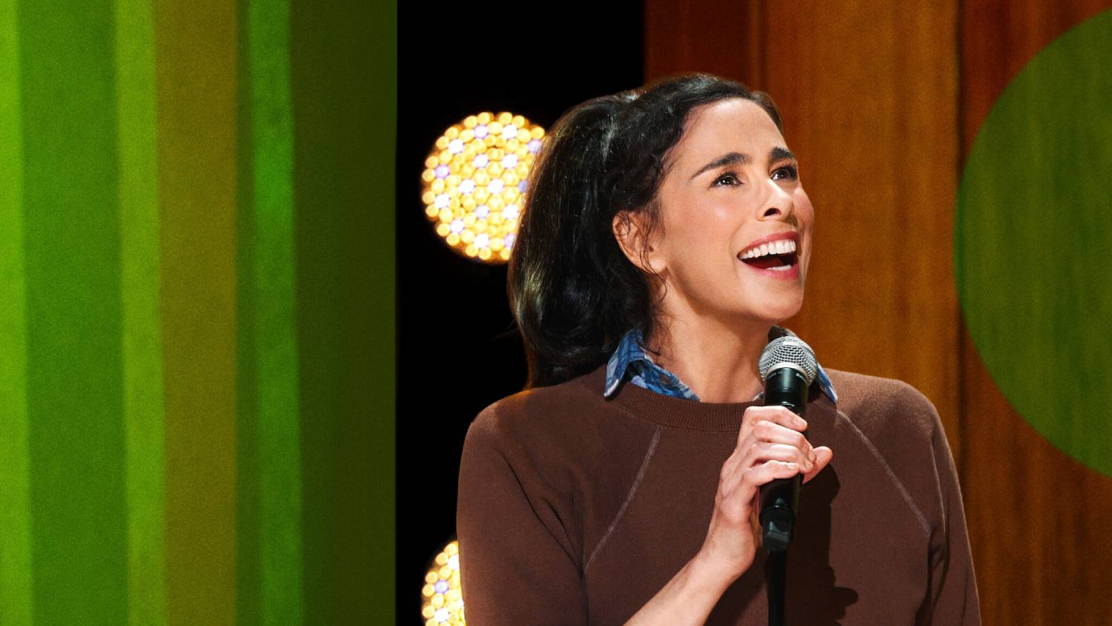 Sarah Silverman in her stand-up show Postmortem.