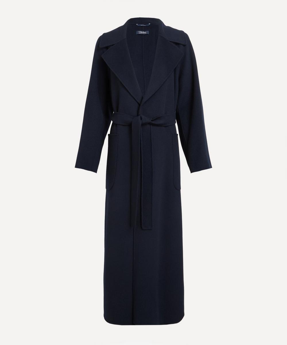 Midnight Blue Doris Wool Robe Coat