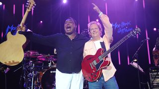 George Benson and Lee Ritenour onstage at Montreux Jazz Festival 2009