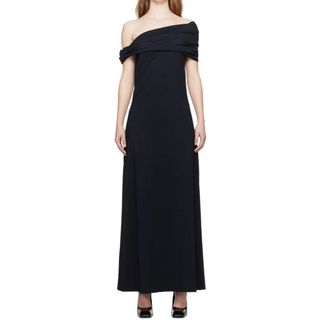 Rohe Black Off-The-Shoulder Maxi Dress