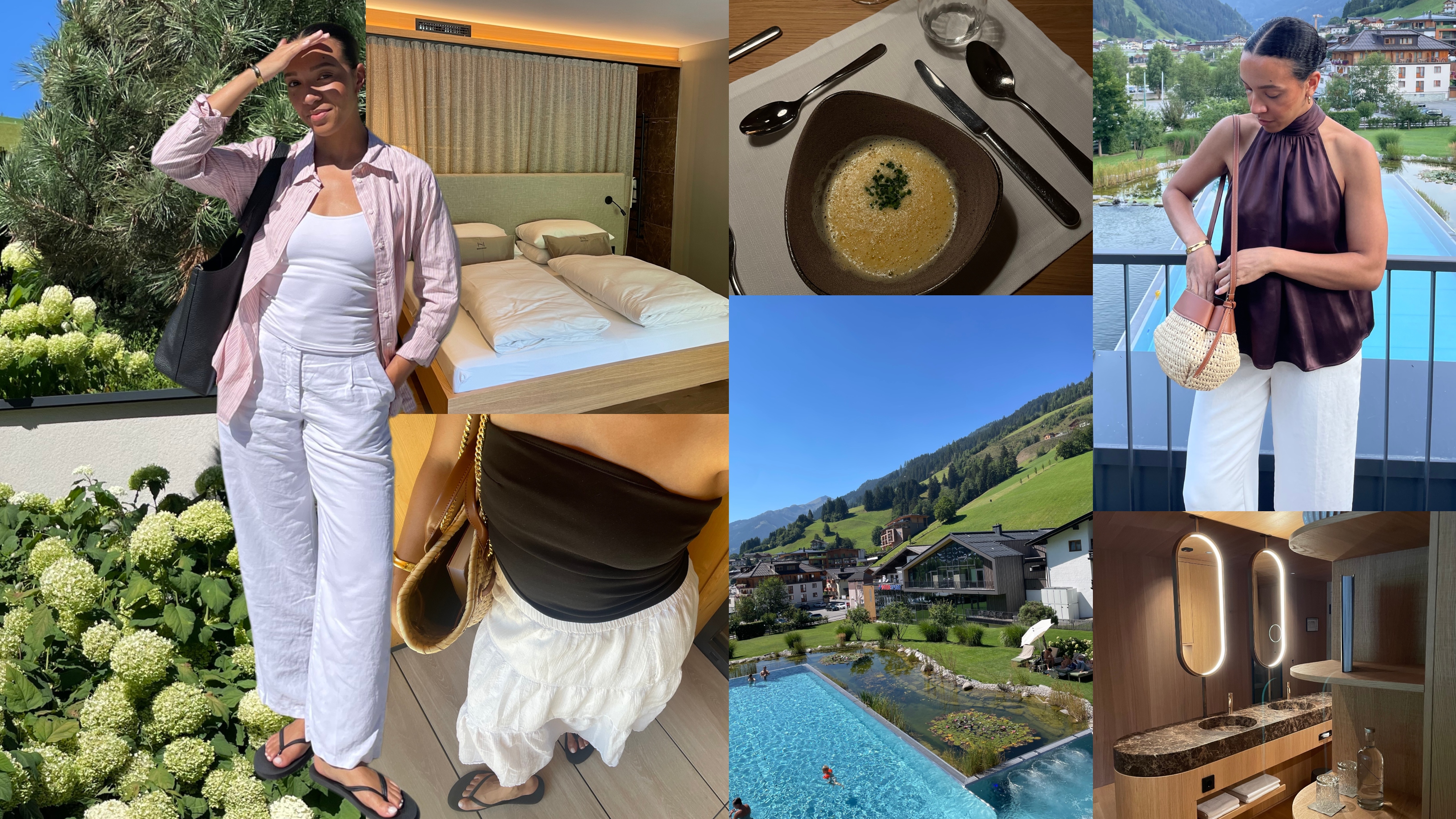 collage of Lauren Tappan in Austria 