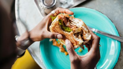 Going vegetarian with a vegan burger