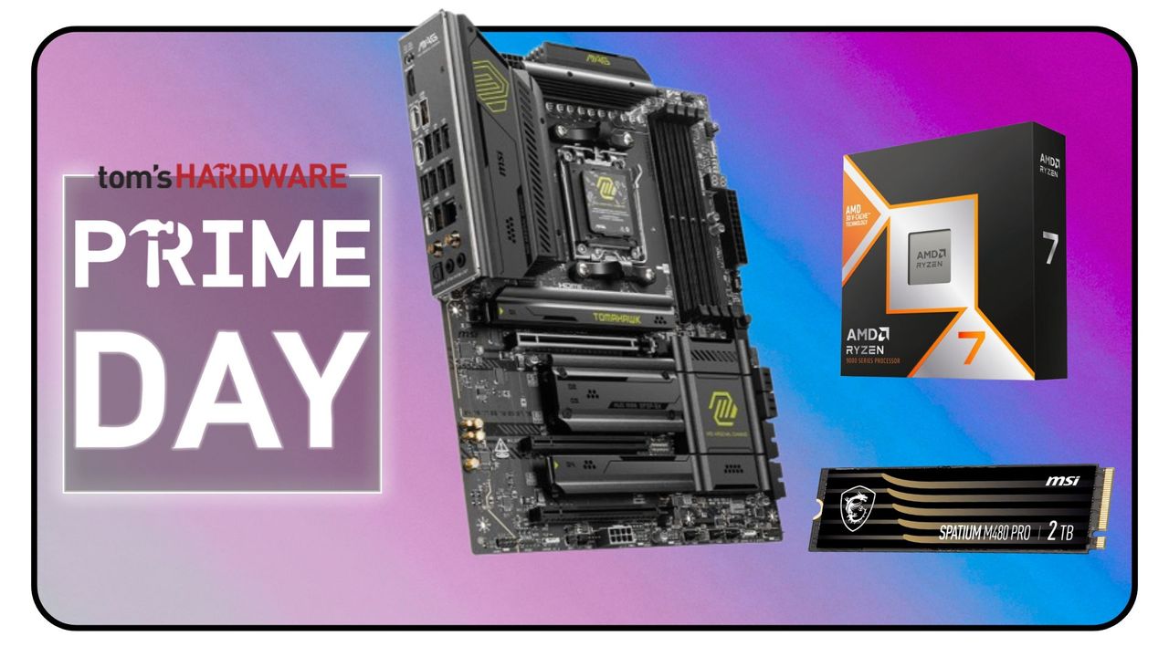 MSI gaming bundle lets you snag AMD's Ryzen 7 9800X3D for $400 when paired with an MSI X870 Tomahawk WiFi motherboard for Prime Day — $639 for the pair, or $738 with a 2TB SSD