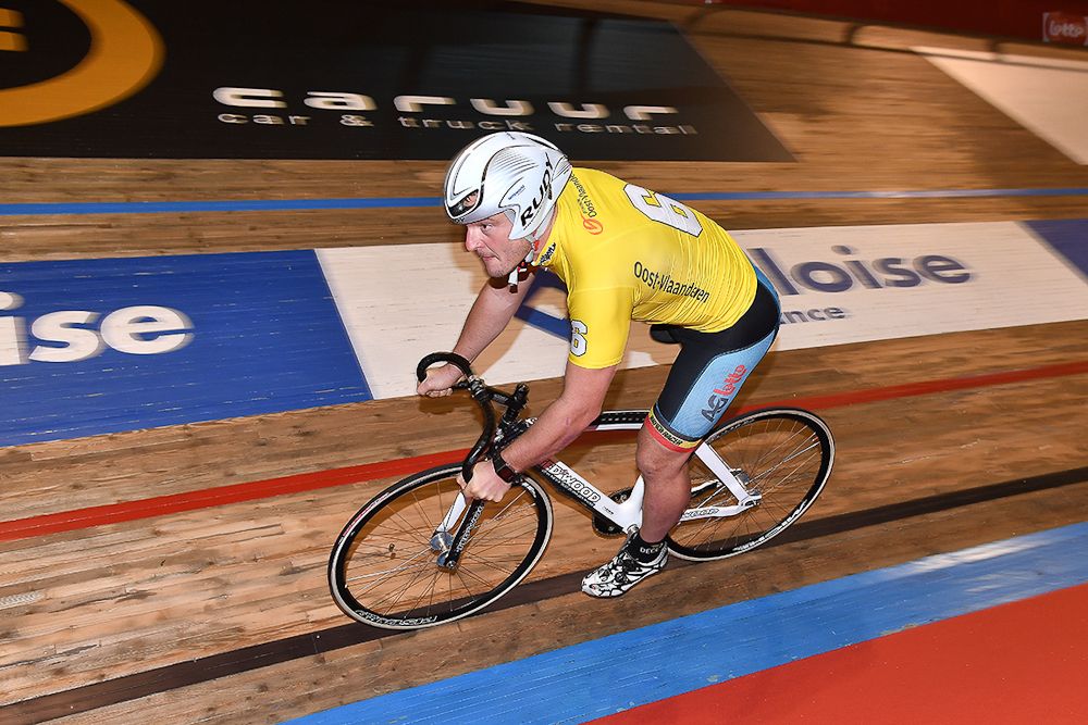 Roy Pieters on the Kuipke track for the Gent Six day