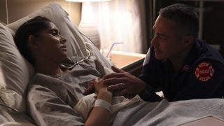 Stella and Severide in the hospital in Chicago Fire Season 11