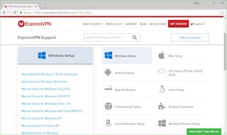 Kuvakaappaus ExpressVPN:n tuetuista alustoista