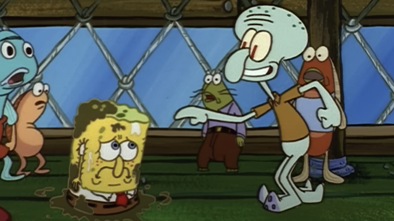 SpongeBob and Squidward on SpongeBob Squarepants