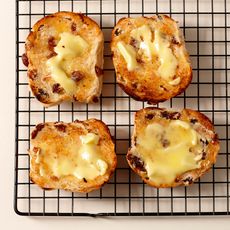 Hot, buttered, hot cross buns.