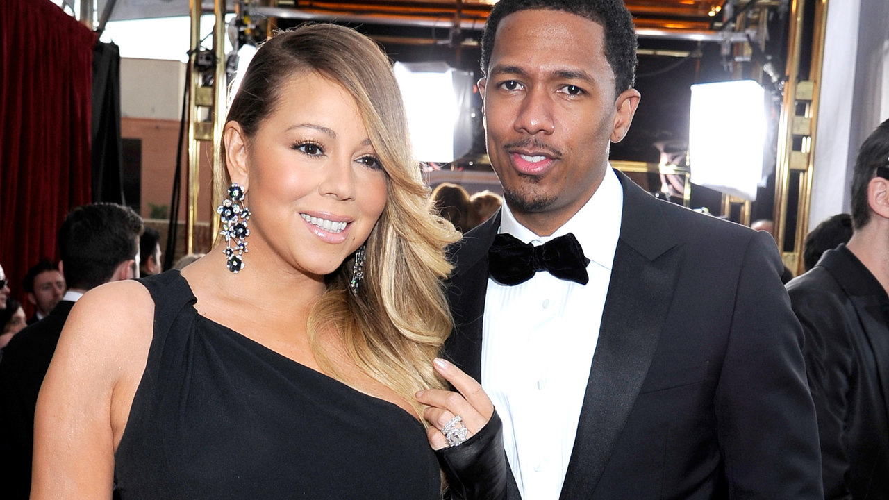 Singer-actress Mariah Carey and TV personality Nick Cannon attend the 20th Annual Screen Actors Guild Awards at The Shrine Auditorium on January 18, 2014 in Los Angeles, California.