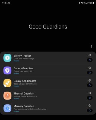 Samsung Galaxy Z Fold 3 Good Guardians Screenshot