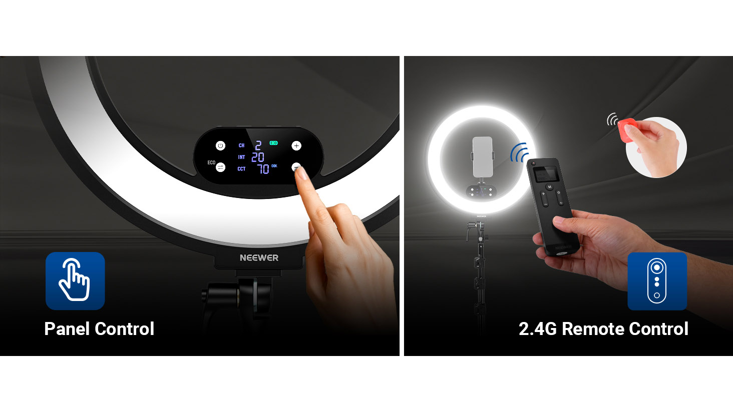 NEEWER RB18B Battery Powered Ring Light