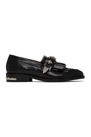 Toga Pulla Black Metal Loafers